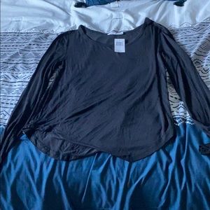 black long sleeve shirt